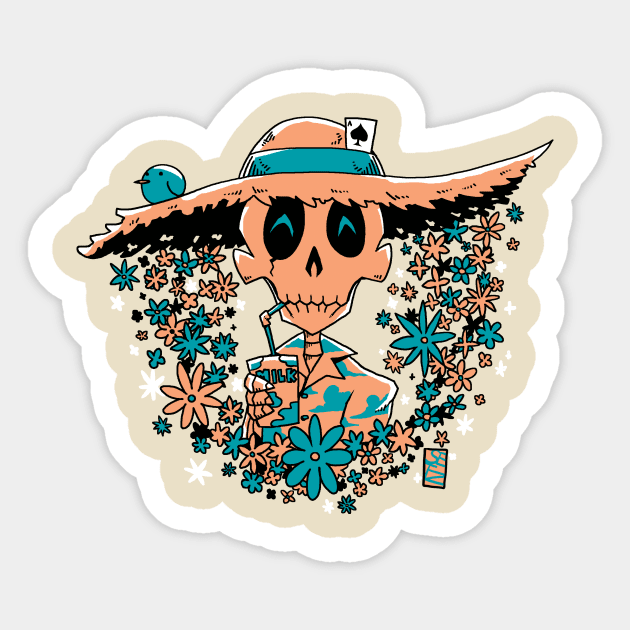 Summer Skeleton (Male) Sticker by Setzeri